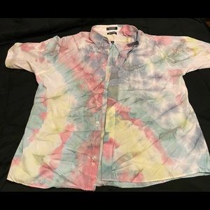 TIE DIE DRESS SHIRT